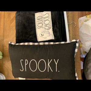 Rae Dunn, Halloween, pillow and plush throw